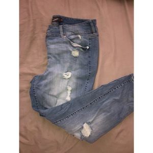 Denim skinny jeans